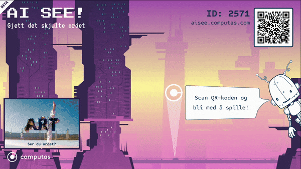 Startskjermen til AI See